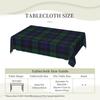 Blackwatch Tartan Modern Cute Blue And Green Plaid Rectangular Tablecloth Table Cover for Festival Party Decorations Table Cloth
