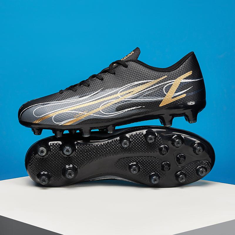 32-47 Unisex Düşük Üst Uzun Spike Futbol Ayakkabıları Erkek ve Kız Suni Çim Pratik Antrenman Ayakkabıları