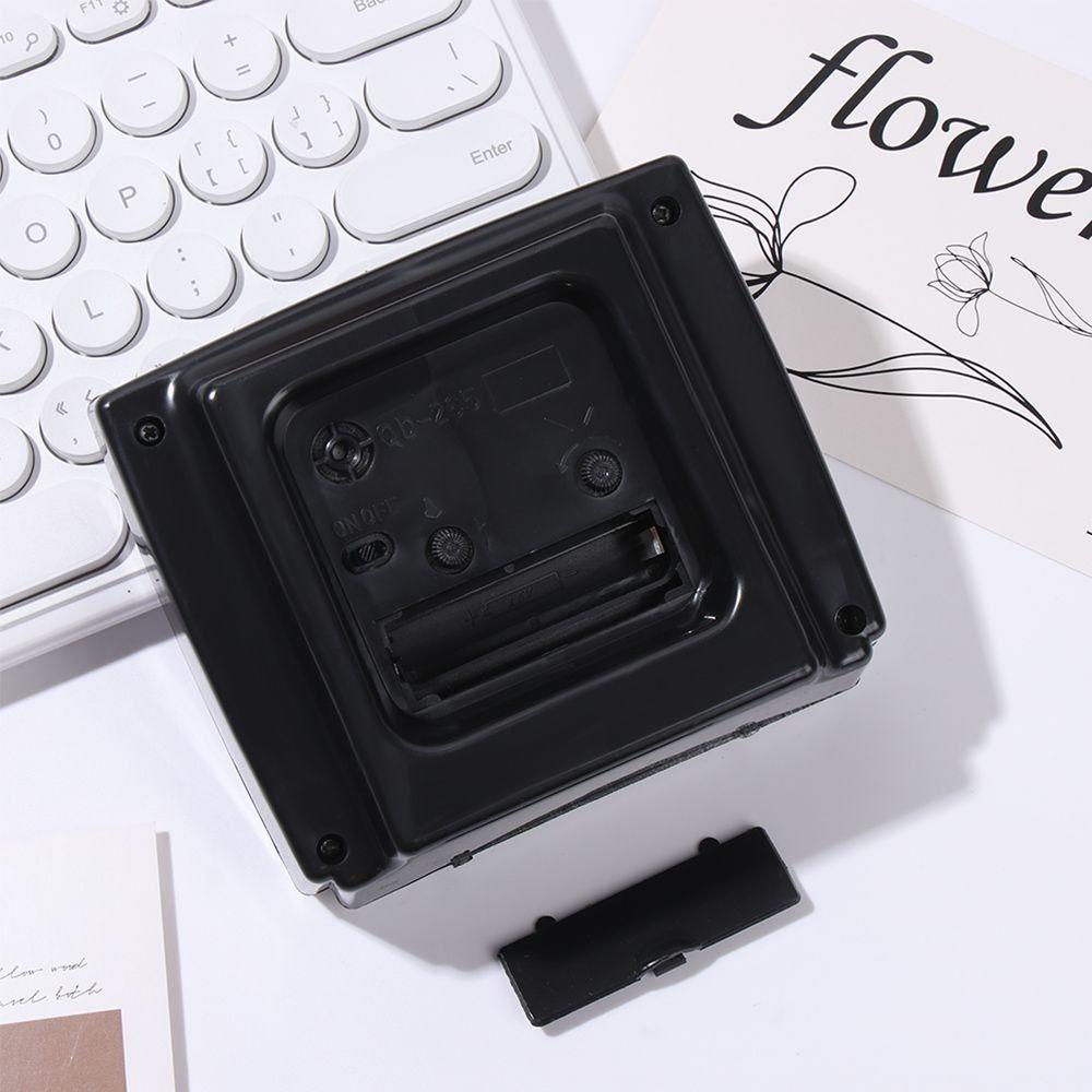 Easy To Read Square Digital Alarm Clock Simple Desk Mute Clock Bedside Wake-up Clock  Office