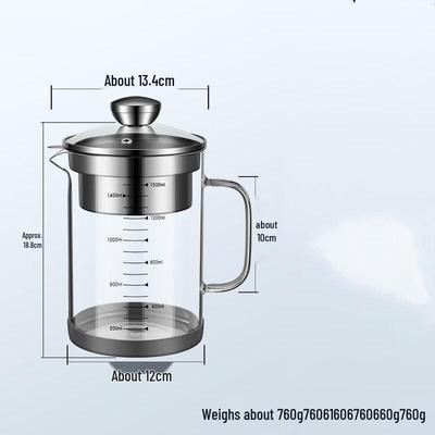 Large Capacity Glass Pitcher with Filter