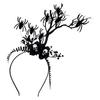 Gothic Styles Branch Design Resin Hair Band For Women Dark Elegant Head Accessory Party Halloween Costume Decoration