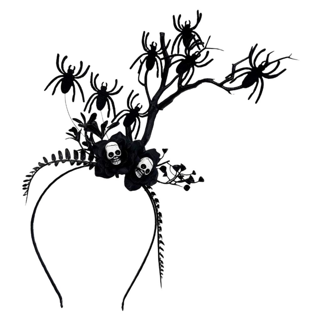 Gothic Styles Branch Design Resin Hair Band For Women Dark Elegant Head Accessory Party Halloween Costume Decoration