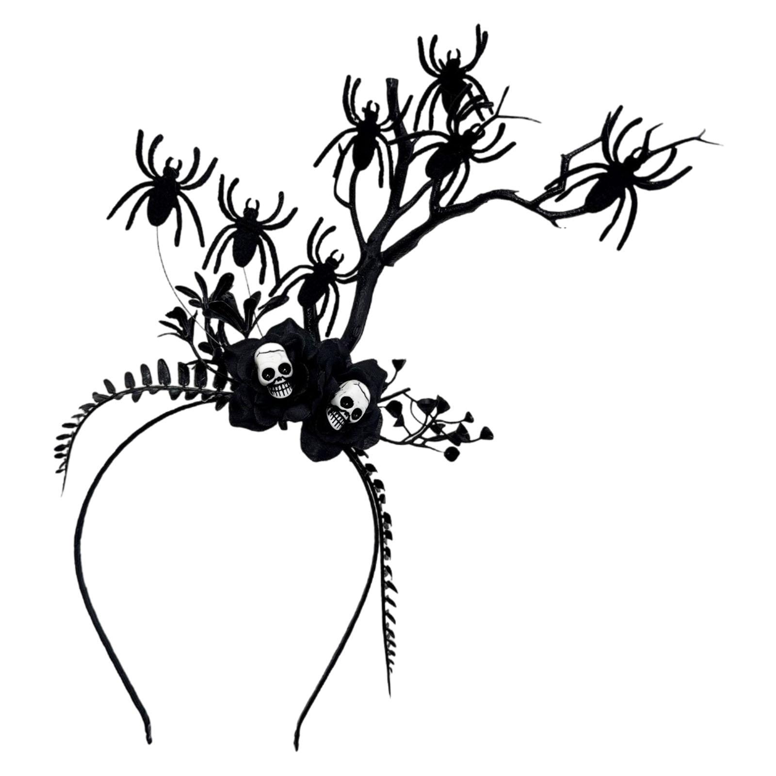 

Готические стили Дизайн ветки Смола Повязка для волос для женщин Темный элегантный Головной аксессуар Вечеринка Украшение костюма на Хэллоуин A