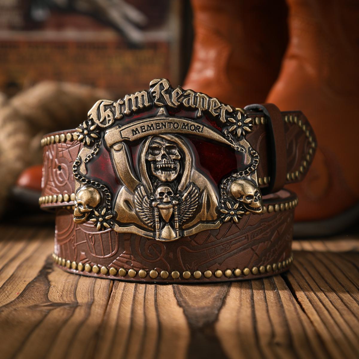 

A casual and retro belt, a waist accessory for Western-style clothing, metal buckle, PU belt, suitable for both men and women 120cm кавовий