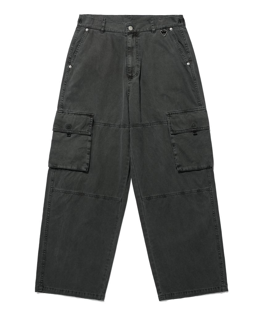 ISTKUNST Washed Cargo Wide Pants_Black(Ik2Esmpa10A)