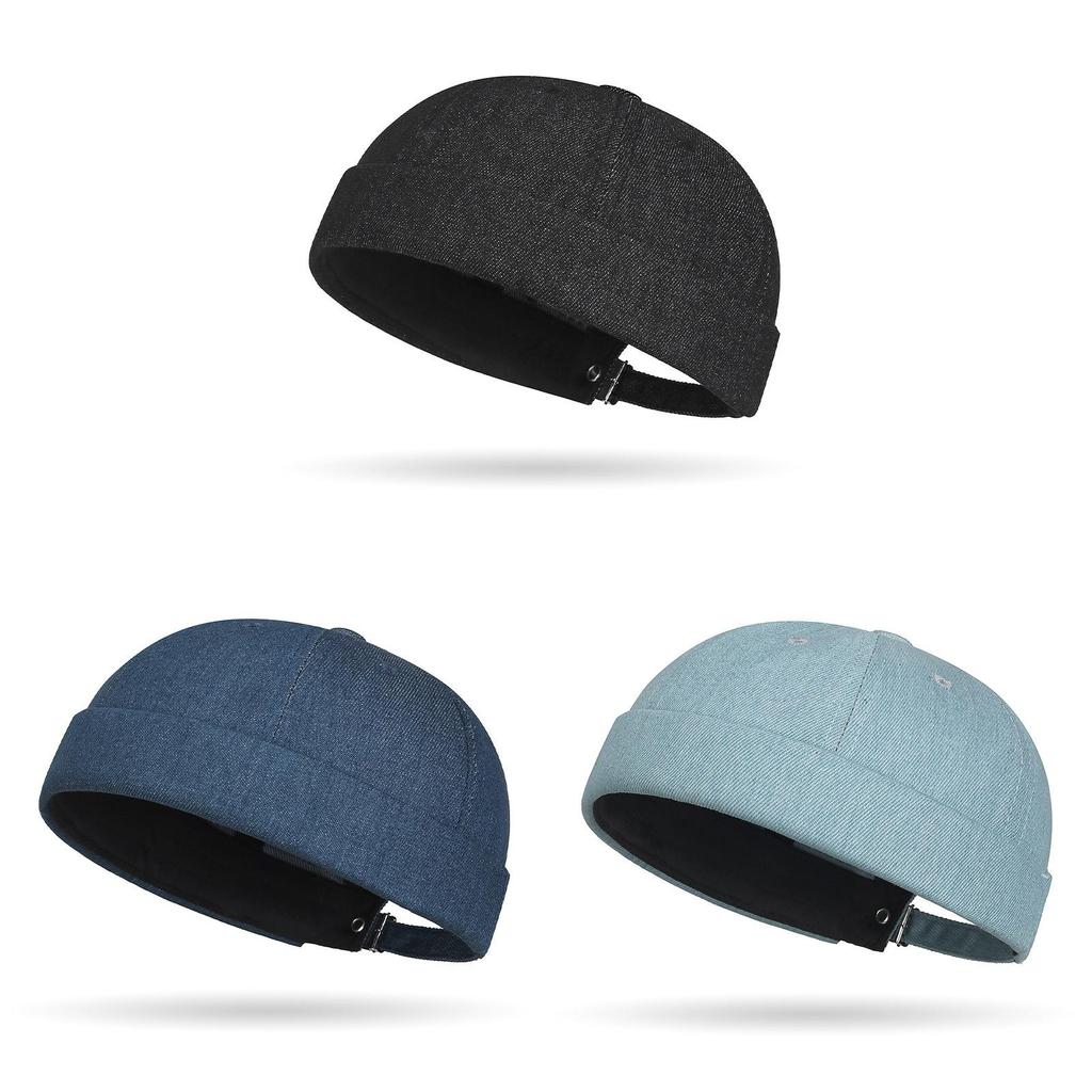 Denim Cap For Men Women Vintage Urban Street Style With Adjustable Fit For Casual Wear