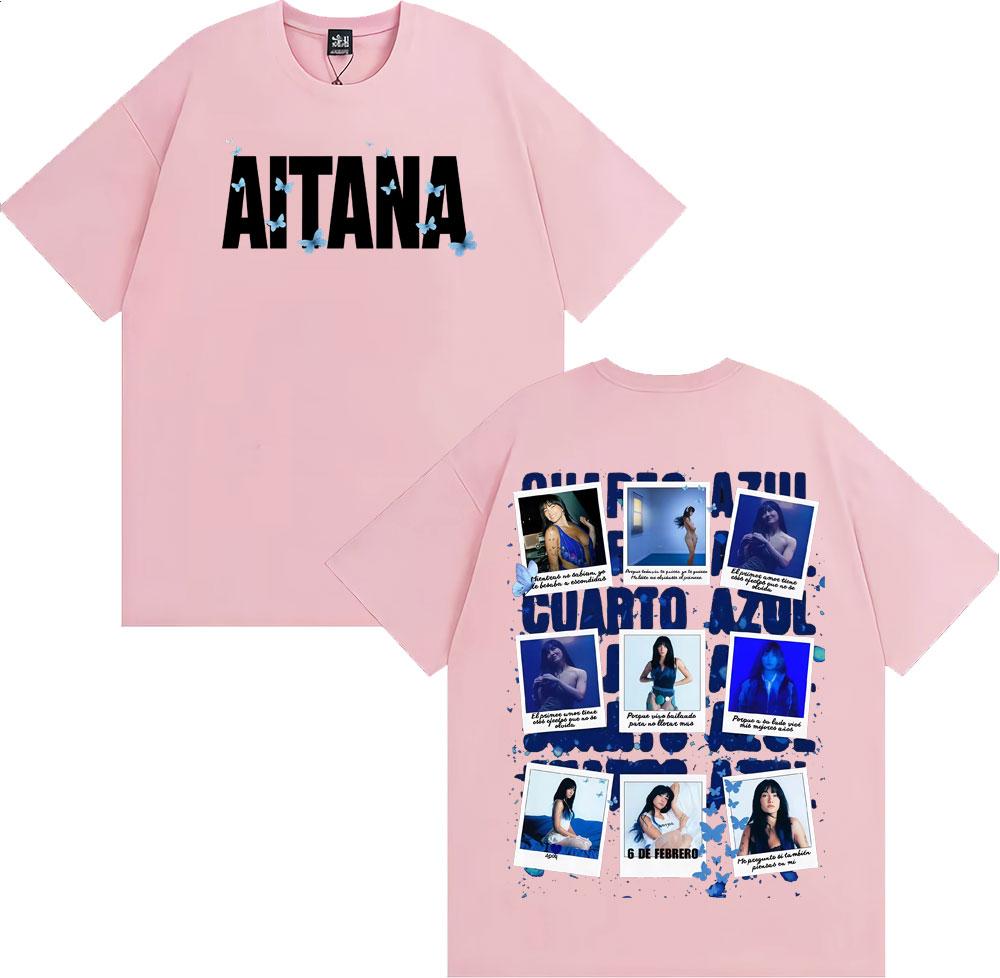 

Aitana Cuarto Azul Wdrld Tour 2026 Graphic Tshirts Unisex Women Hip Hop Vintage Trend T Shirt Casual 100 Cotton Tshirt Streetwear M
