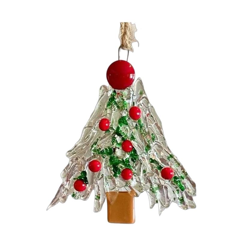 

Weather Resistant Acrylic Christmas Tree Decorations Assorted Festival Designs Easy To Hanging Shatterproof Holiday Ornament