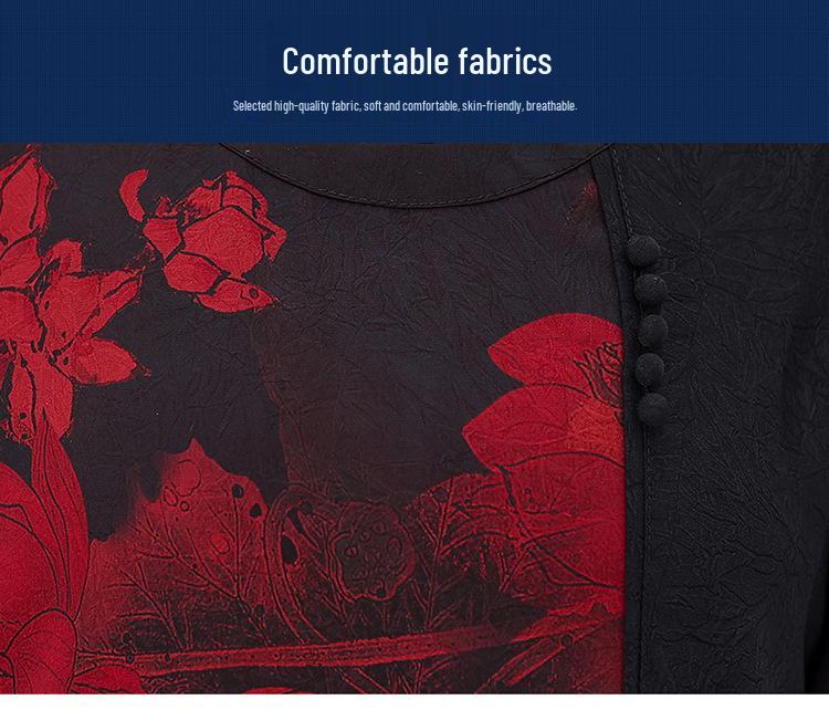 Set de vară din două piese pentru femei în vârstă: Tricou cu mânecă scurtă și pantaloni pentru vârstele 60-80