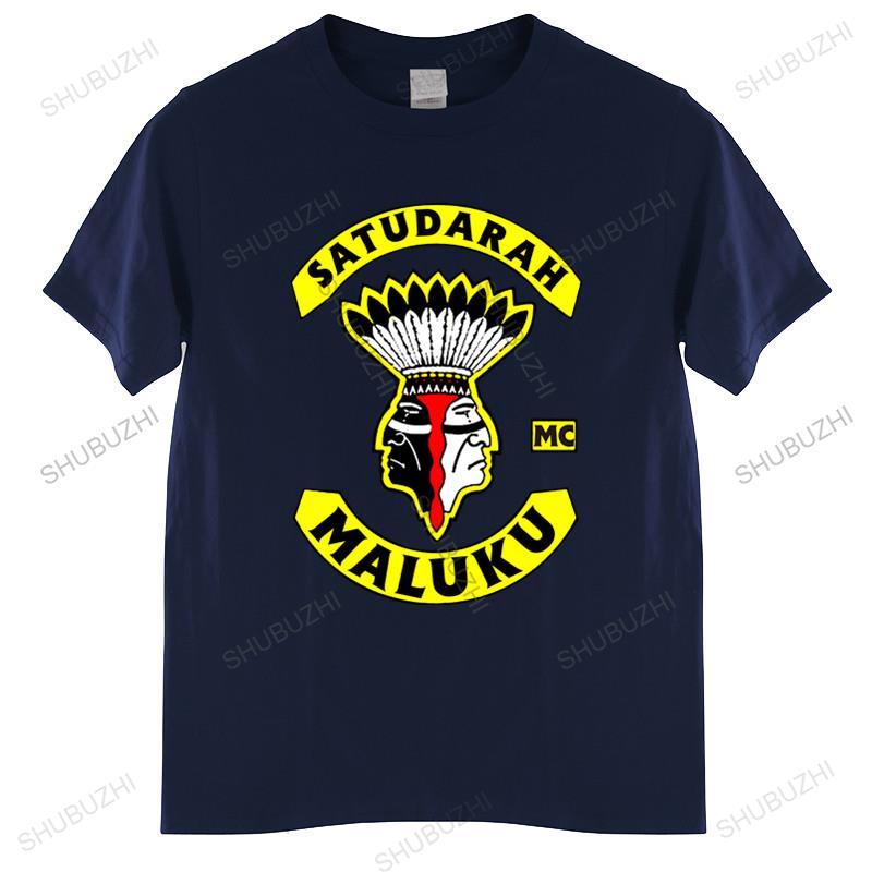Tshirt Men Cotton Tops Fashion Satudarah Mc Groningen Printed High Quality Black Men T Shirt Euro Size