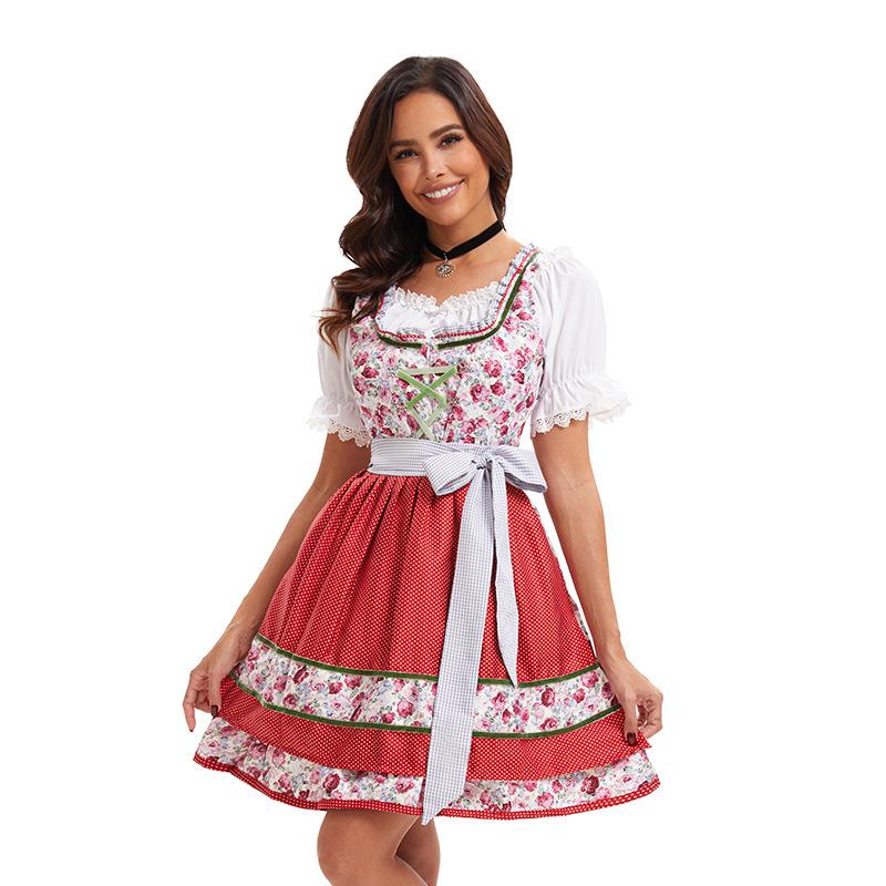 Halloween bayerisches Dirndl-Kostüm, Oktoberfest Bühnenkostüm
