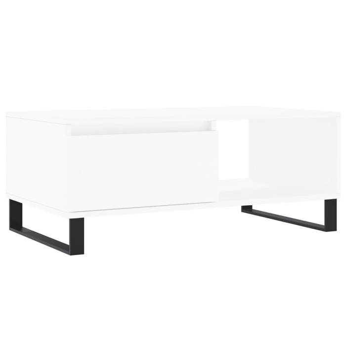 VidaXL Coffee Table White 90x50x36.5 Cm Engineered Wood 830572
