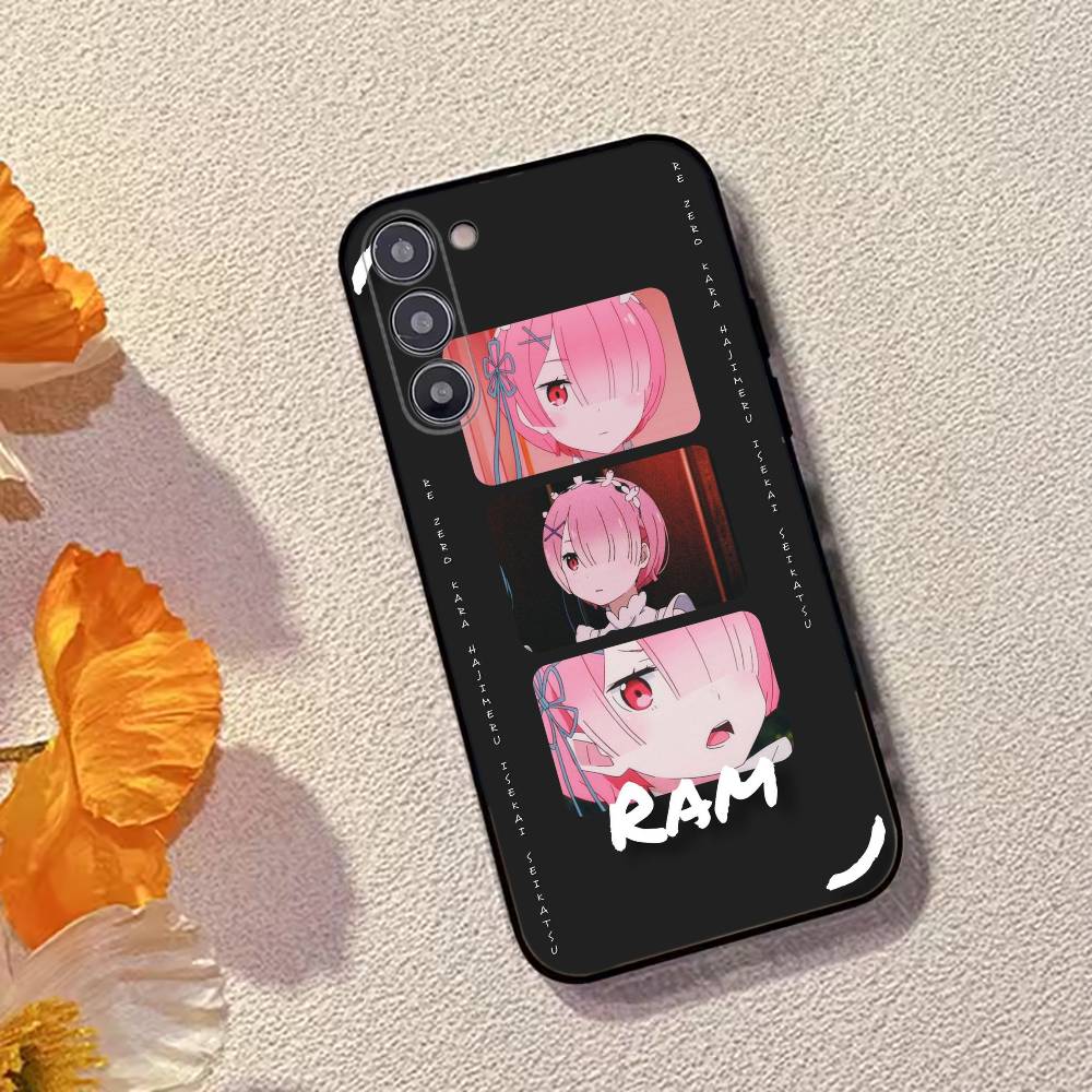 Anime Girl Re Zero R-Ram Phone Case Silicone Soft For Samsung Galaxy A73,A72,A71,A70,A53,A52,A51
