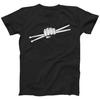 Drummer T-Shirt Drum Sticks Fist Graphic Tee Music Band Percussionist Gift Shirt