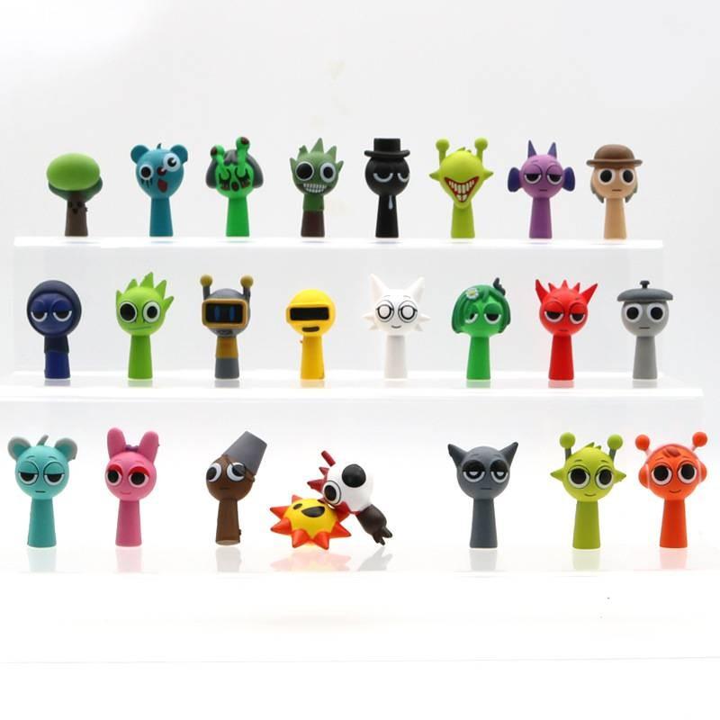 Game Action Sprunki Figure Cartoon Model Toy Decoration Doll Kid Gifts Ornament