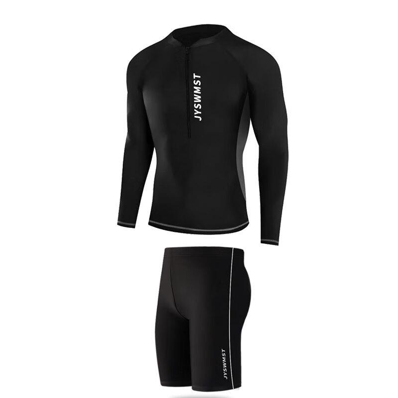 Brangdy Men s Two-Piece Long Sleeve Wetsuit for Diving and Snorkeling 4XL