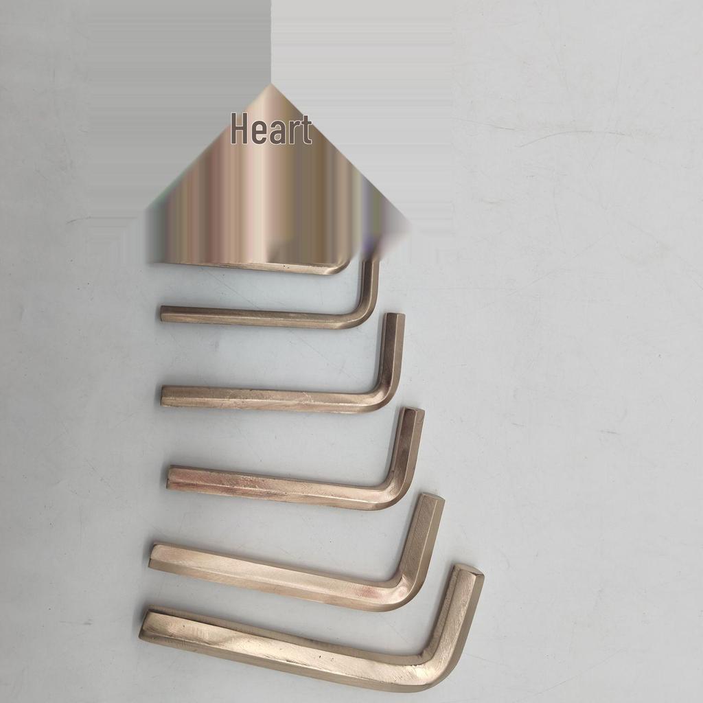 Petrochemical Gas Station L-Wrench Set: Non-Magnetic, Non-Sparking, Copper, Explosion-Proof Hex Wrenches