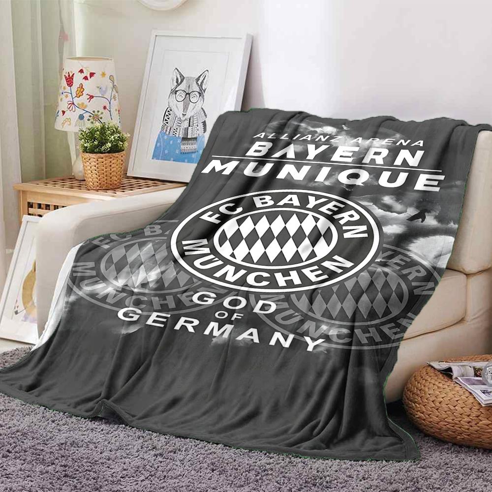 Coperte con Stemma del Bayern Monaco in Flanella Stampata Traspiranti Calde Plaid per Casa Ufficio Copriletto 0708a123