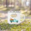 Take Me To The Pumpkin Patch Printed Enamel Mugs Coffee Cups Thanksgiving Party Juice Mug Cocoa  Handle Cup Fall  Holiday Gifts