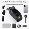 Bike Front Frame Bag Bicycle Top Tube Bag Touch-Screen Hard Shell Bike Tube Bag Double Zipper Cycling Pouch Cycling Accessories