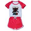 5383 Kinder Jungen Mädchen Demogorgon Print T-Shirt Shorts Sport Trainingsanzug Kleidung Set