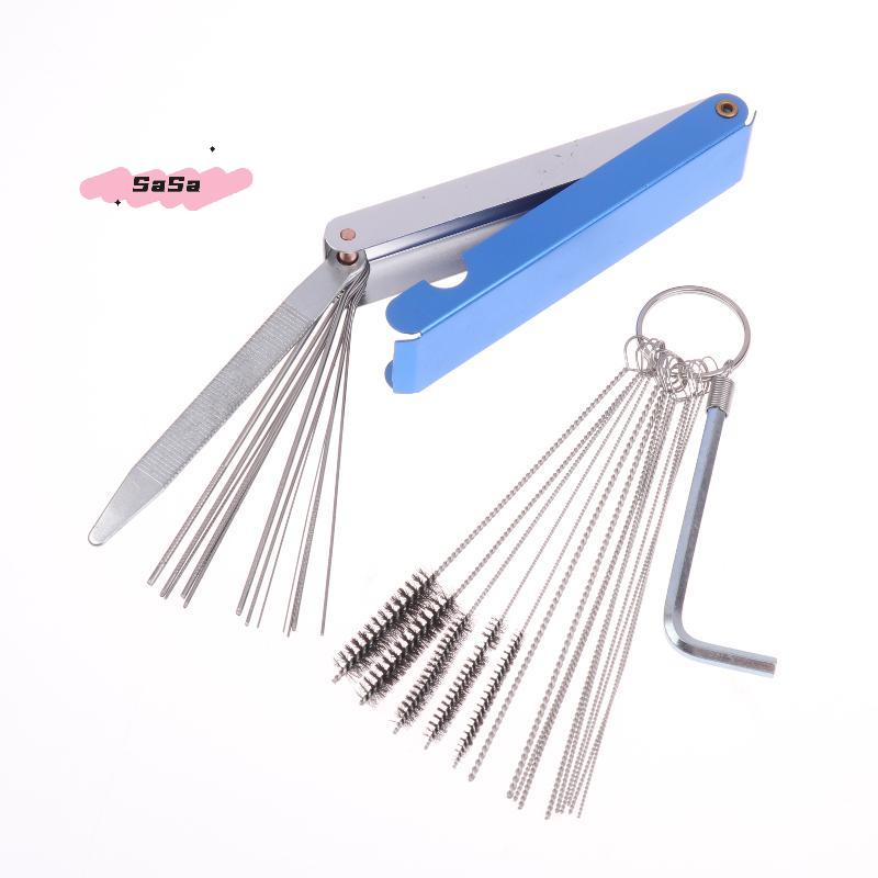 Carburetor Cleaner Tool Set - Carbon Dirt Jet Removal Needles Brushes for Auto Motorcycle ATV Welder Carb Chainsaw Maintenance