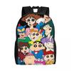 3D Print C-Crayones Shin-chanes Backpacks for Boys Girls Action School College Travel Bags Women Men Bookbag Fits 15 Inch Laptop