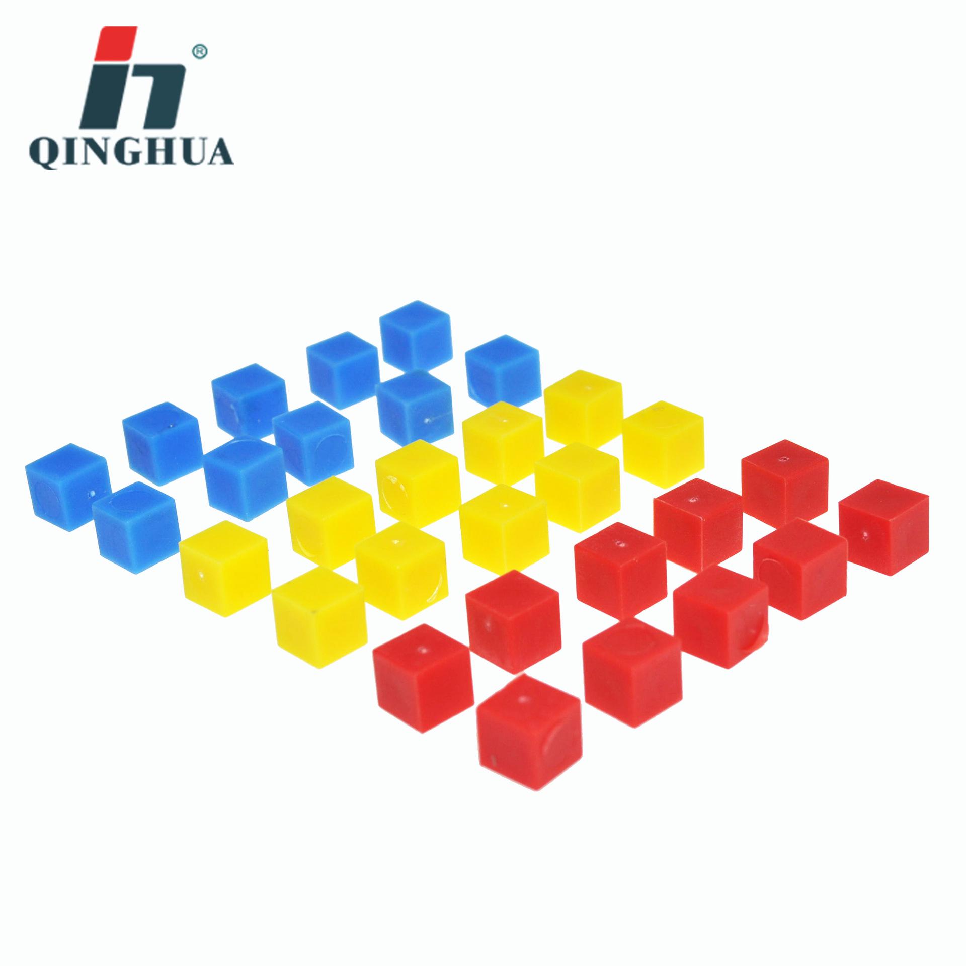 Qinghua Math Teaching Aids: 30 Cubes for Volume & Area Calculation in Three Colors PVC