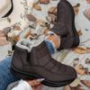 Ladies' Snow Boots, Stylish and Versatile Plush Lining, Lightweight Round Toe Design, Durable and Comfortable, Warm Ankle Boots and Snow Boots