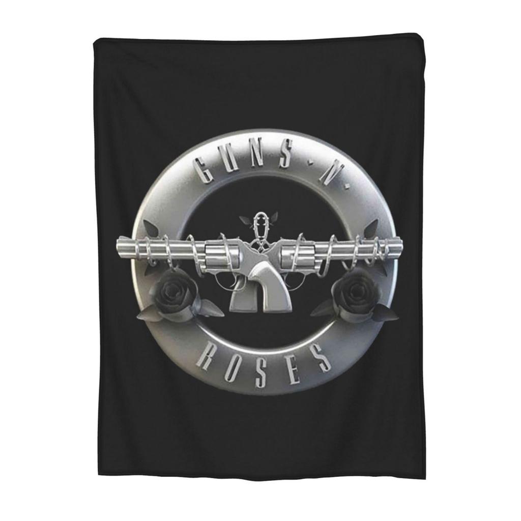 Guns N Roses Blanket Fleece Sofa Throw Blanket Warm for Couch Bedding Travel Throws Bedspread Quilt