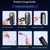 USB LED Projector Light 10 Pattern Adjustable Moon Planet Galaxy Projection Lamp Wall Decor Starry Sky Night Light Festival Gift