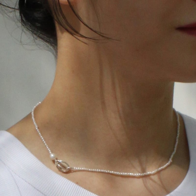 

post sun bon Little pearl necklace free