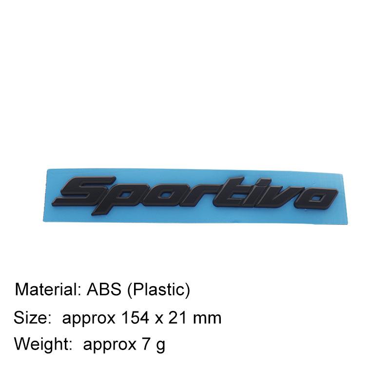 

3D Car Styling SPORTIVO for CAMRY car Hood Fender trunk Rear Bonnet Nameplate Decal Emblem Badge Sticker black