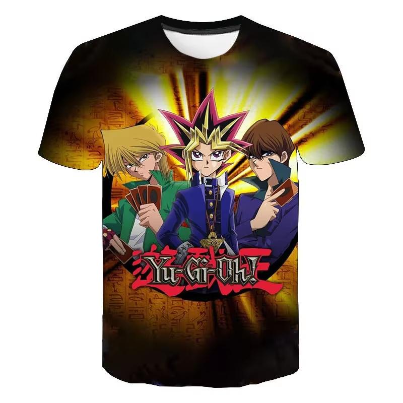Anime Yu Gi Oh 3D Print T-Shirt Men Women Casual Fashion Short Sleeve Casual T Shirts Oversized Harajuku Tees Tops Kid Clothing
