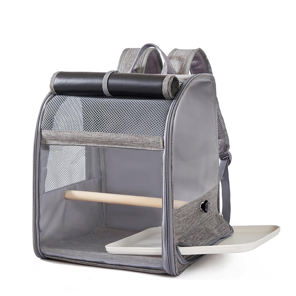 Compact Transparent Bird Travel Backpack for Small Pets