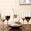 Enamel Crystal Wine Glass Set Cup Goblet Drinking Glasses Drinkware Decorative Red Cocktail Gift