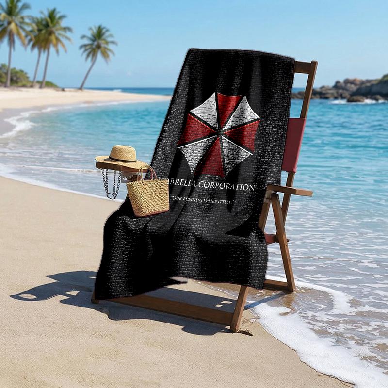 Umbrella Corp Fashion Beach Towel: Ideal for Summer Adventures Soft, Absorbent and Quick Drying Suitable for Swimming and Bathing