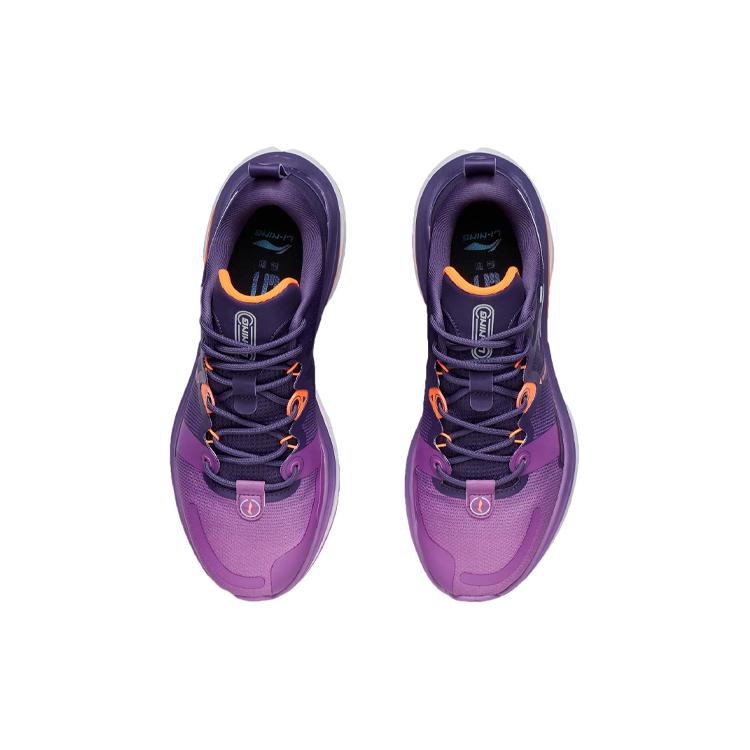 New LiNing WuShi 5S 1.0 Anti Slip Wear Resistant Low Top Running Shoes Hyacinth Purple ARSR031-5