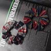 2pcs Plaid Scrunchies Set Autumn and Winter Women Hair Elastic Hair Bands Girls Hair Ties Ponytail Holders  Hair Accessories