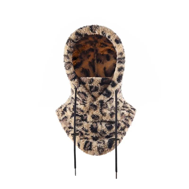 Winter Warm Fleece Cycling Cap Balaclava Windproof Ski Hat Outdoor Sports Cold Beanies Plush Bike Bicycle Riding Accessory
