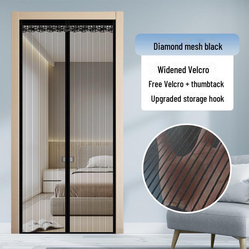 Stanzfreier magnetischer Moskitonetz-Türvorhang für Schlafzimmer