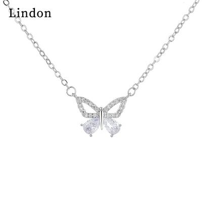 Lindon colar feminino pingente liga de cobre zircão moda presente