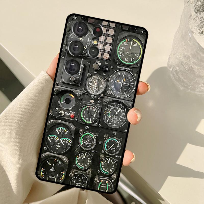 Aviation Aeroplane Pilot Cockpit Case For Samsung Galaxy S22 S21 Ultra Note 20 S8 S9 S10 Note 10 Plus S20 FE S21 FE Cover