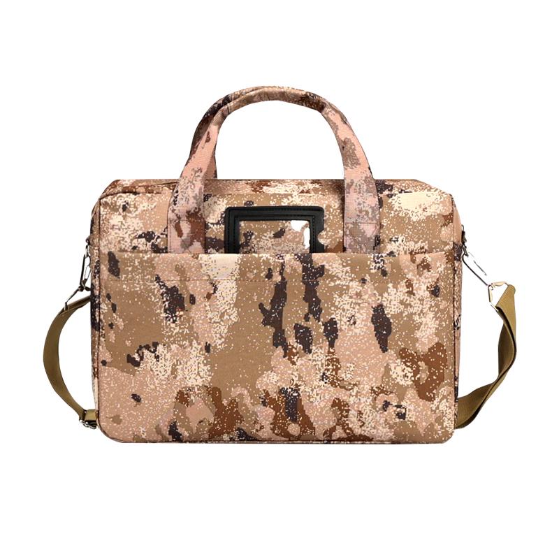 Yilan Camouflage Laptop Briefcase Messenger Bag