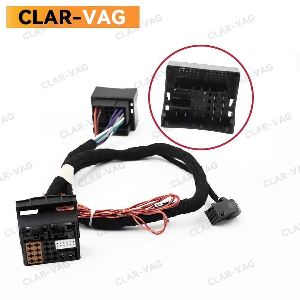 MIB2 STD2 ZR NAV Radio Power Converter Cable Wire Harness With 2 to 2 Cable for Golf 7 MK7 Passat B8 MQB TIGUAN POLO 6C