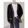 Men's V-Neck Cardigan Sweater: Casual Korean Style, Loose Fit for Spring and Autumn