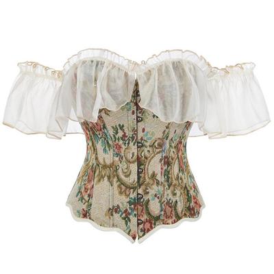 Body da donna monospalla con manica patchwork, supporto steccato e bottoni frontali per il ballo di fine anno
