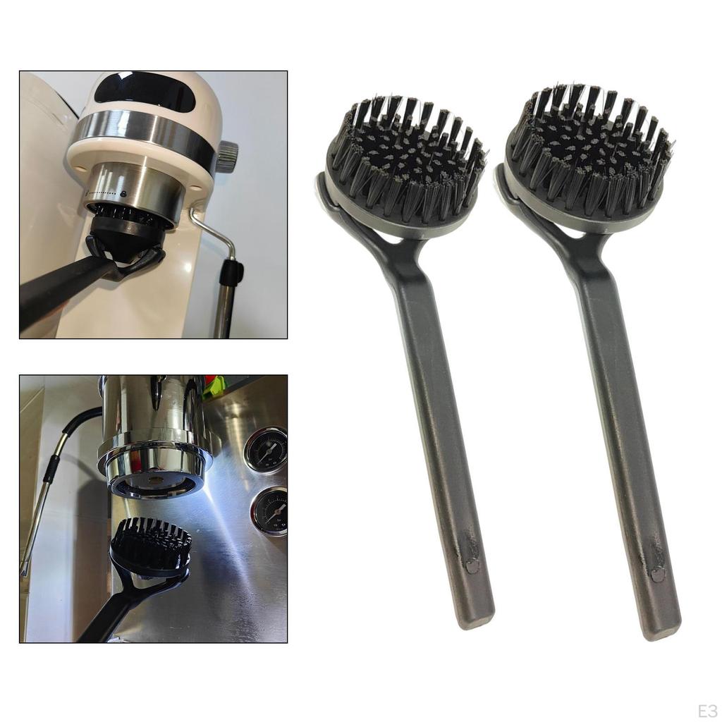 Machine Cleaning Brush Coffee Maker Espresso Group Head Brush, Detachable Handle, Easy to