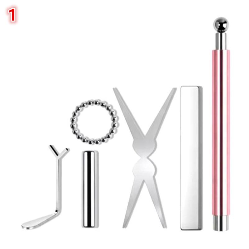Cat Eye Nail Magnet Tool Set, French Tips Cat Eye Heart Magnets Nail Magnet Stick Cat Eye Gel Polish Magnets Tools Manicure