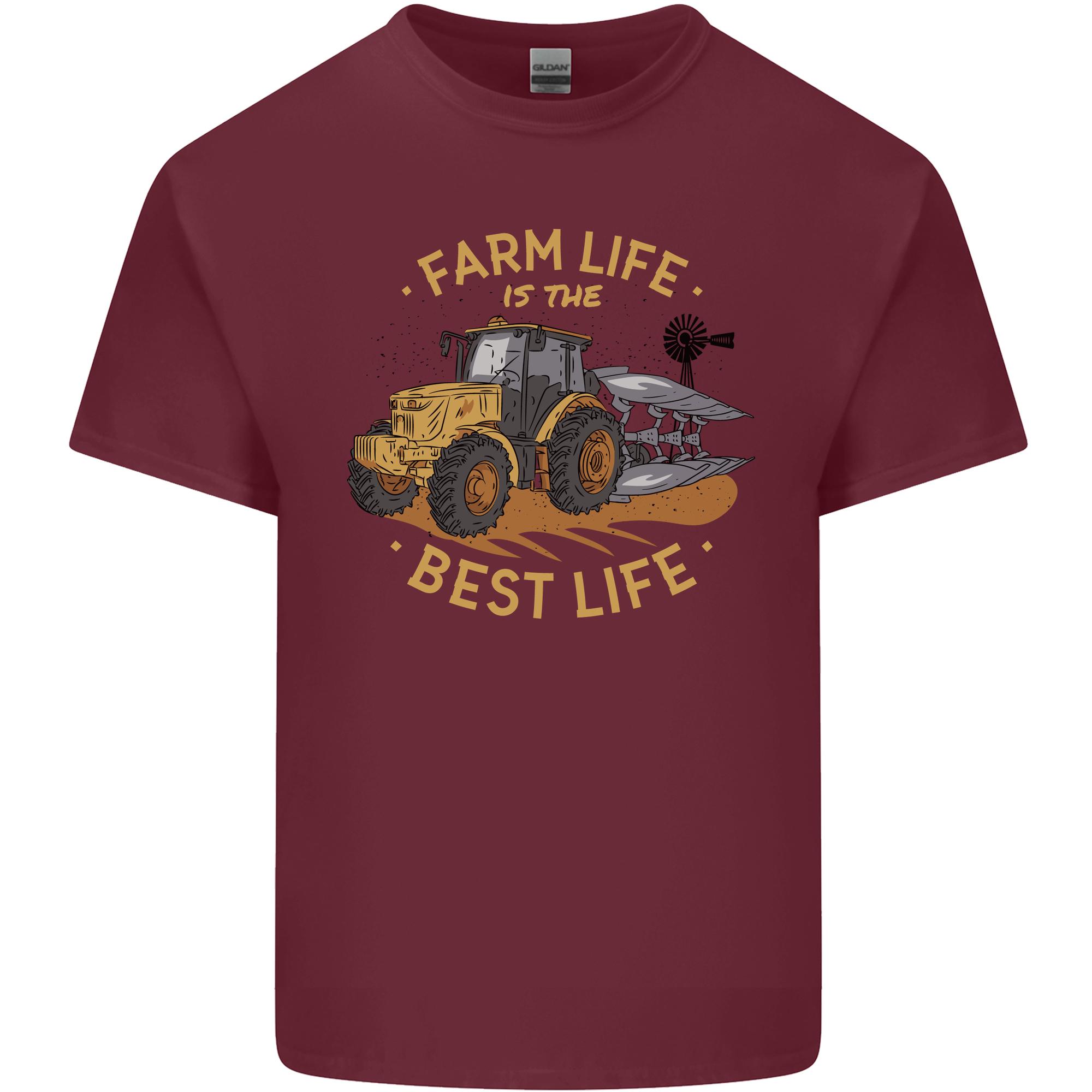 Farming Farm Life is the Best Life Farmer Unisexs Light Cotton TShirt S